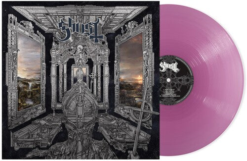 Ghost - Skeleta album cover and violet vinyl.