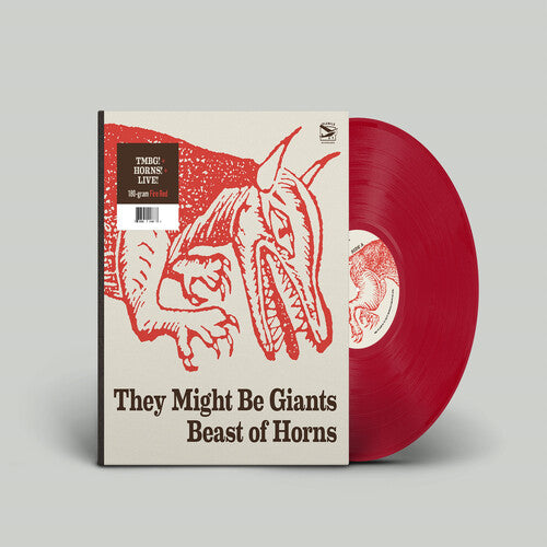 they might be giants beast of horns album cover with a red vinyl record