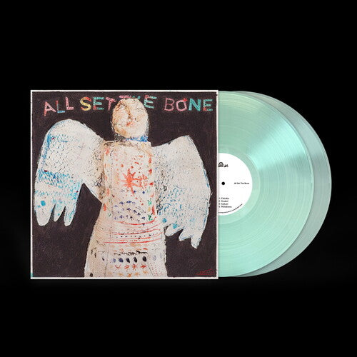 Greg Freeman - All Set the Bone album cover and coke bottle clear 2LP vinyl.