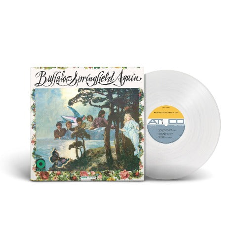 Buffalo Springfield - Buffalo Springfield - Again album cover and ROCKTOBER clear vinyl.