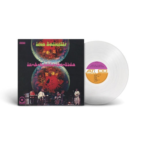 Iron Butterfly - In-A-Gadda-Da-Vida album cover and ROCKTOBER clear vinyl.