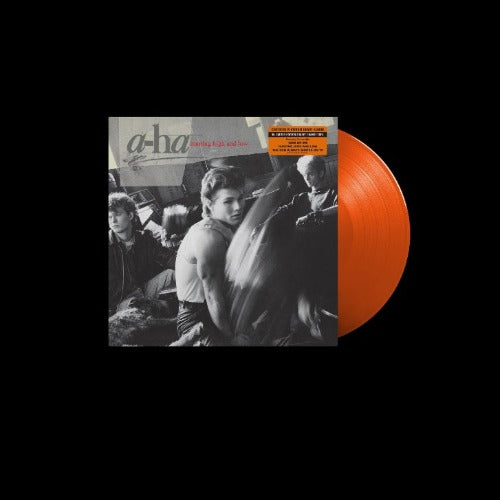 a-ha - Hunting High and Low album cover and ROCKTOBER orange vinyl.