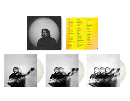 Jeff Tweedy - Twilight Override album cover and 3LP white swirl vinyl.