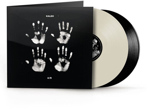 Kaleo - A/B album cover and 2LP white and black vinyl