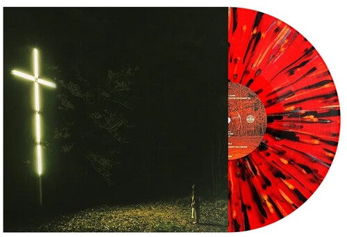 Knocked Loose - You Won't Go Before You're Supposed To album cover and red w/ multicolored splatter vinyl