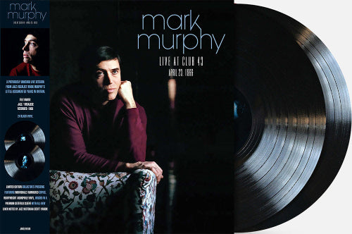 Mark Murphey - Live at Club 43, 1966 Manchester UK album cover and 2LP black vinyl