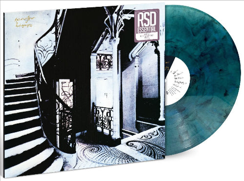 Mazzy Star - She Hangs Brightly album cover and blue smokey vinyl.