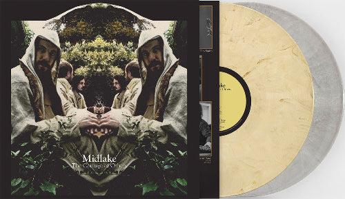 Midlake - The Courage Of Others album cover and 2LP horchata and grey vinyl.