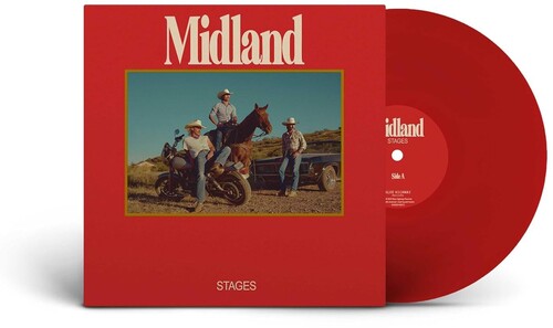 Midland - Stages album cover and red vinyl