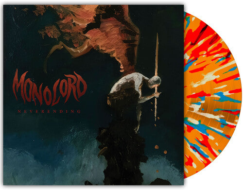 Monolord - Neverending album cover and orange w/ splatter vinyl