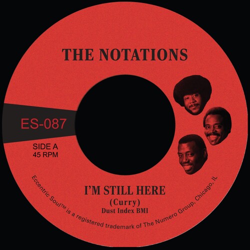 Notations - I'm Still Here / What More Can I Say 7" label.