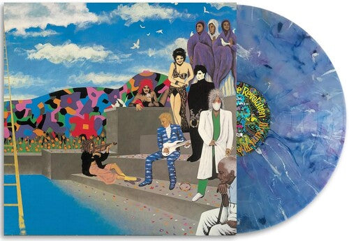 Prince - Around The World In A Day album cover and blue marble vinyl.