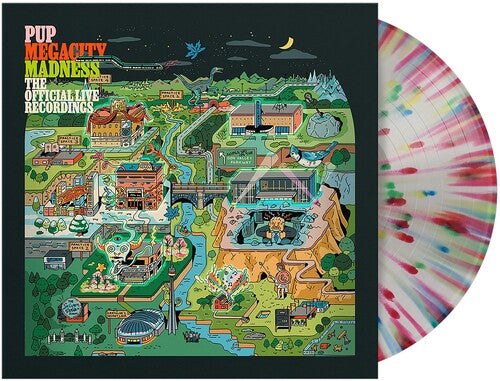 PUP - Megacity Madness album cover and splatter vinyl