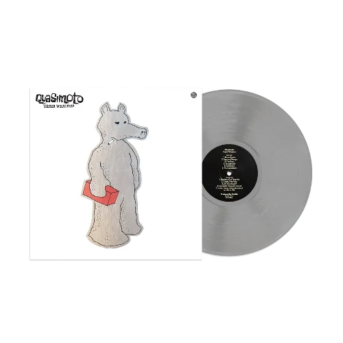 Quasimoto - Yessir Whatever album cover and silver vinyl.