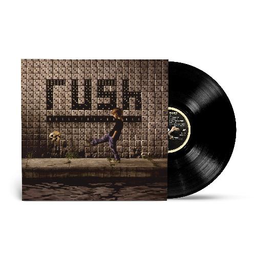 Rush - Roll The Bones album cover and vinyl.