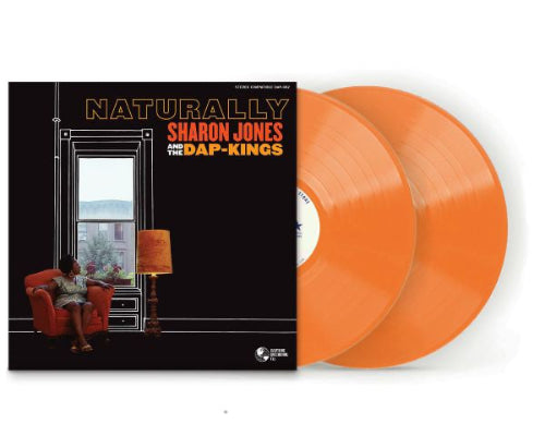 Sharon Jones & the Dap-Kings - Naturally album cover and 2LP orange vinyl.