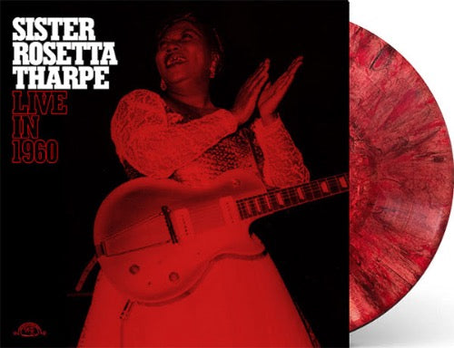 Sister Rosetta Tharpe - Live in 1960 album cover and red / black vinyl.