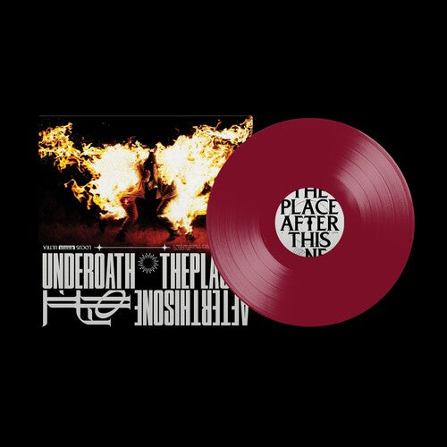 Underoath - The Place After This One album cover and ruby vinyl.