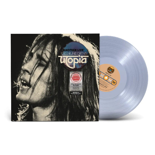Utopia - Another Live album cover and clear vinyl.