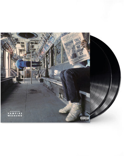 Vampire Weekend - Only God Was Above Us album cover and two vinyl records