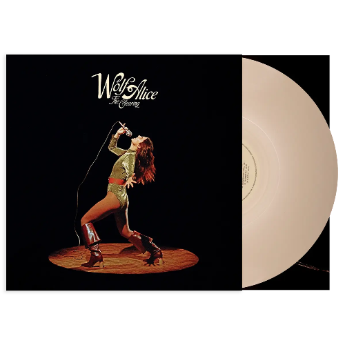 Wolf Alice - The Clearing album cover and bone colored vinyl.