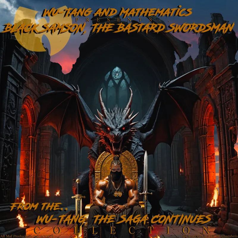 Wu-Tang and Mathematics - Black Samson, The Bastard Swordsman: Wu-Tang, The Saga Continues Collection album cover