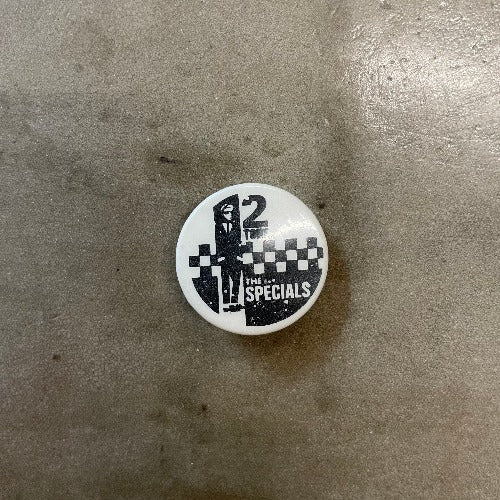 2 Tone The Specials Pin Front - Black on White