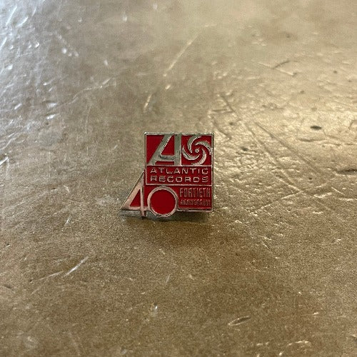 Atlantic Records 40th Anniversary Pin (Enamel) Front View