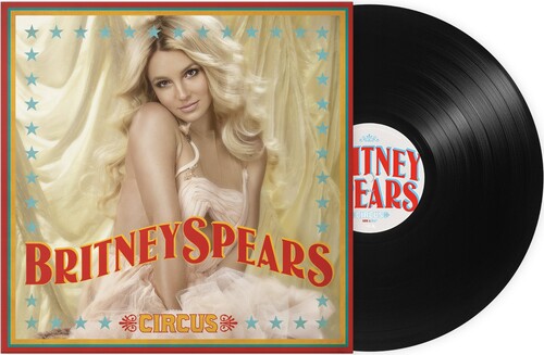 Britney Spears - Circus album cover and black vinyl.
