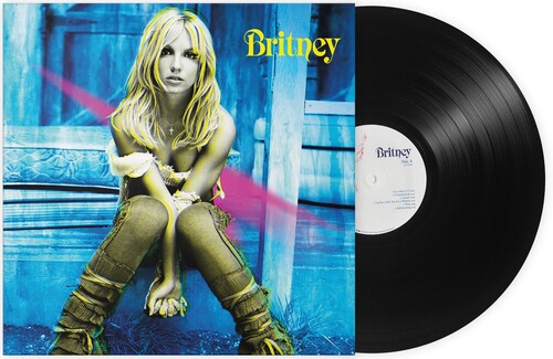 Britney Spears - Britney album cover and black vinyl.