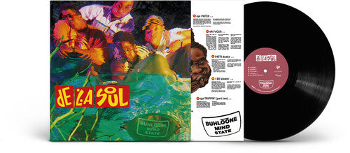 De La Soul - Buhloone Mindstate album cover and black vinyl.