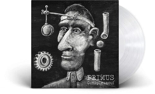 Primus - Conspiranoid album cover and white vinyl.