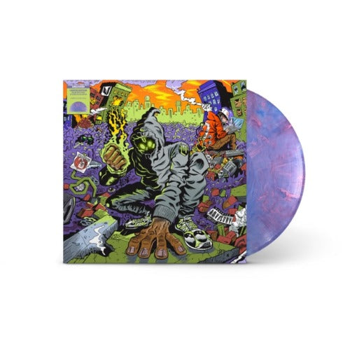 Denzel Curry & Kenny Beats - Unlocked album cover and purple haze colored vinyl.