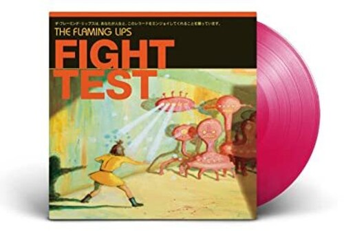Flaming Lips - Fight Test album cover and Ruby Red Vinyl.