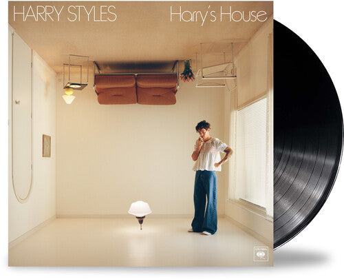 Harry Styles - Harry's House album cover and black vinyl.