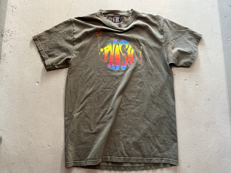Vintage Phish Rainbow Logo Army Green T-Shirt - Front view