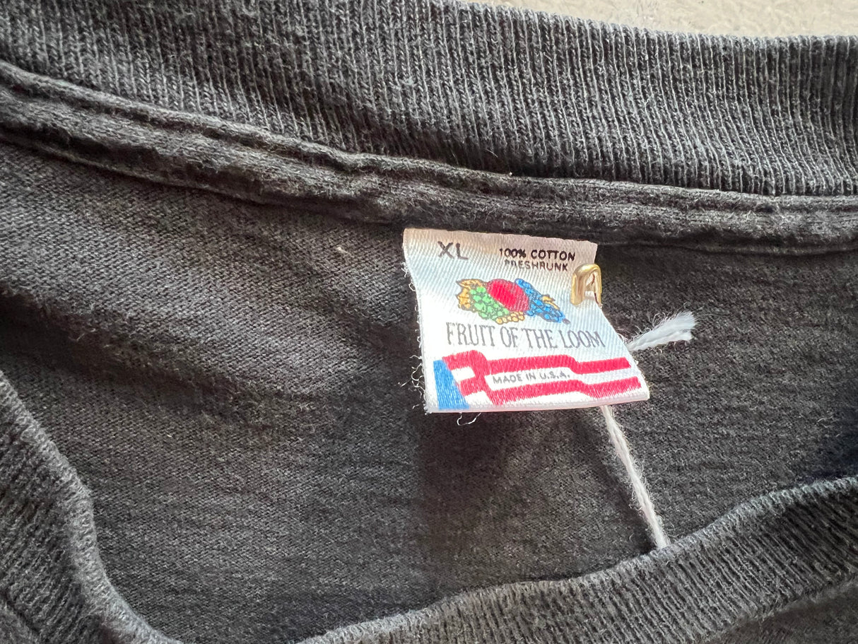 Soundgarden Badmotorfinger Vintage 1990's Promotional Black T-Shirt - Fruit of the loom XL Made in the U.S.A. 100% Cotton Preshrunk tag