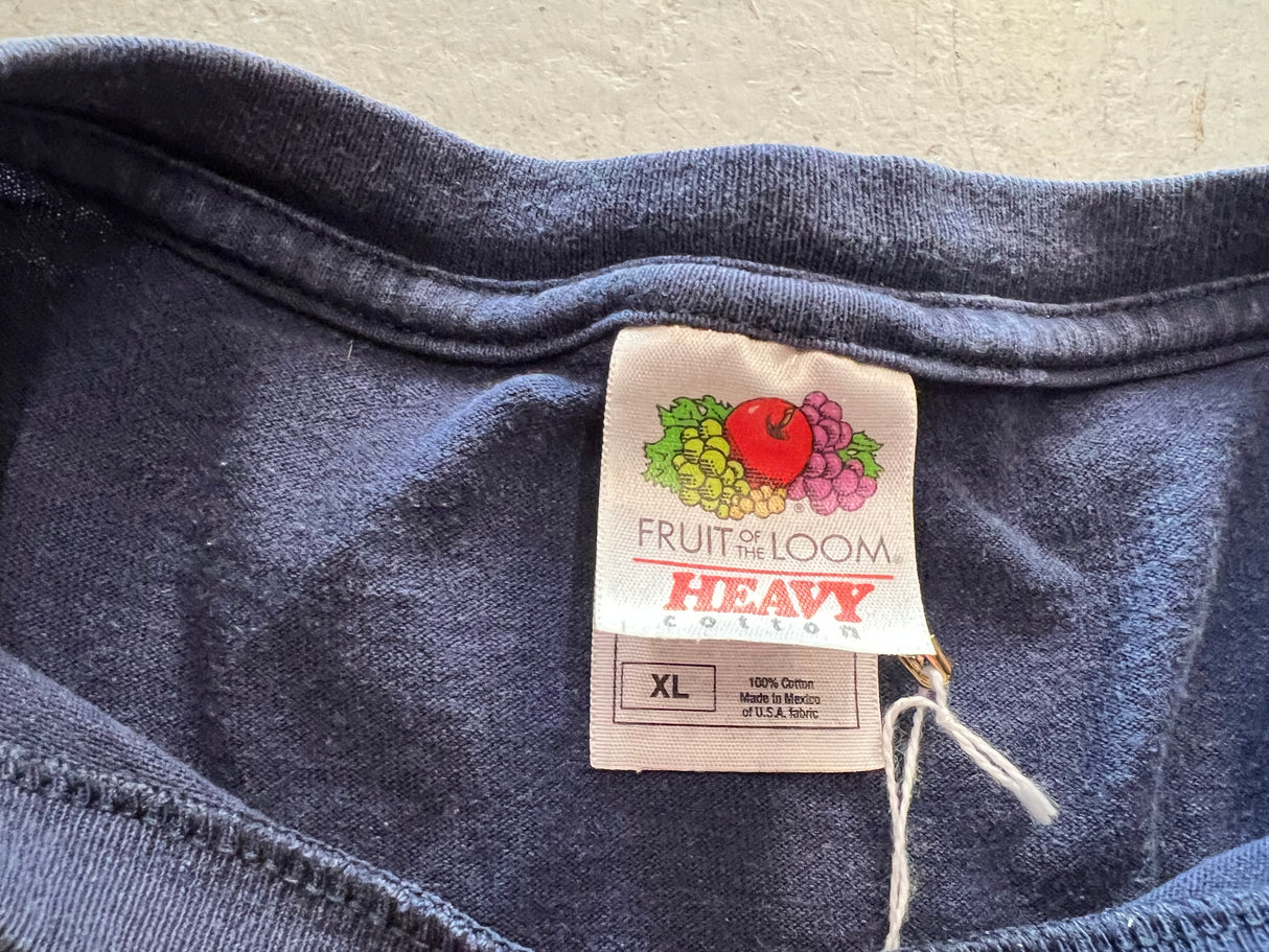 Sick of it all Est. 1986 Navy Blue Vintage T-Shirt XL Fruit of the Loom Heavy Cotton Tag