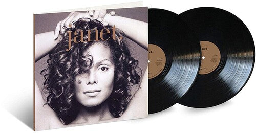 Janet Jackson - Janet. album cover and 2 black vinyl.