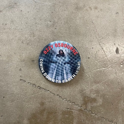 Ozzy Osbourne Coming Down to Earth 10.16.01 Pin Front
