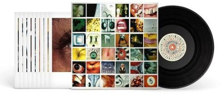Pearl Jam - No Code album cover with insert images and black vinyl record