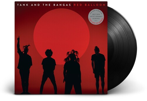 Tank & The Bangas - Red Balloon album cover and black vinyl.