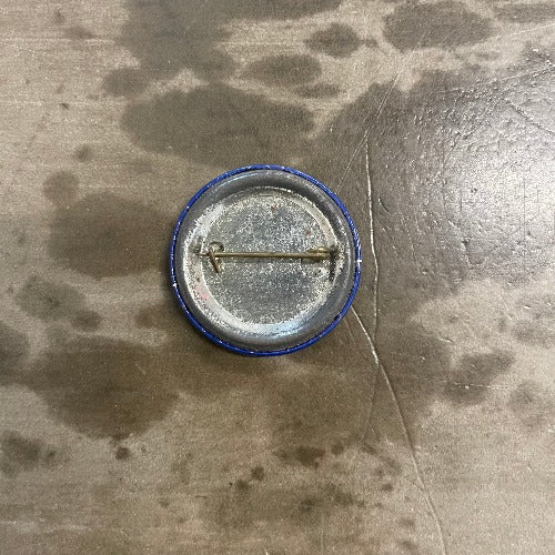 I'm Gonna Be 500 Miles - The Proclaimers Pin - Rear image of pin with some ageing