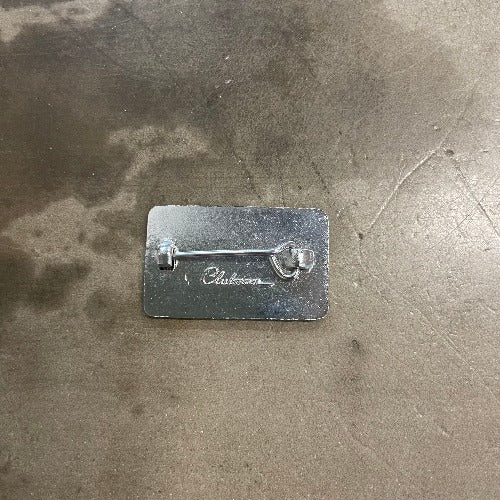 Led Zeppelin Pin Back with "Clubman" stamped in metal