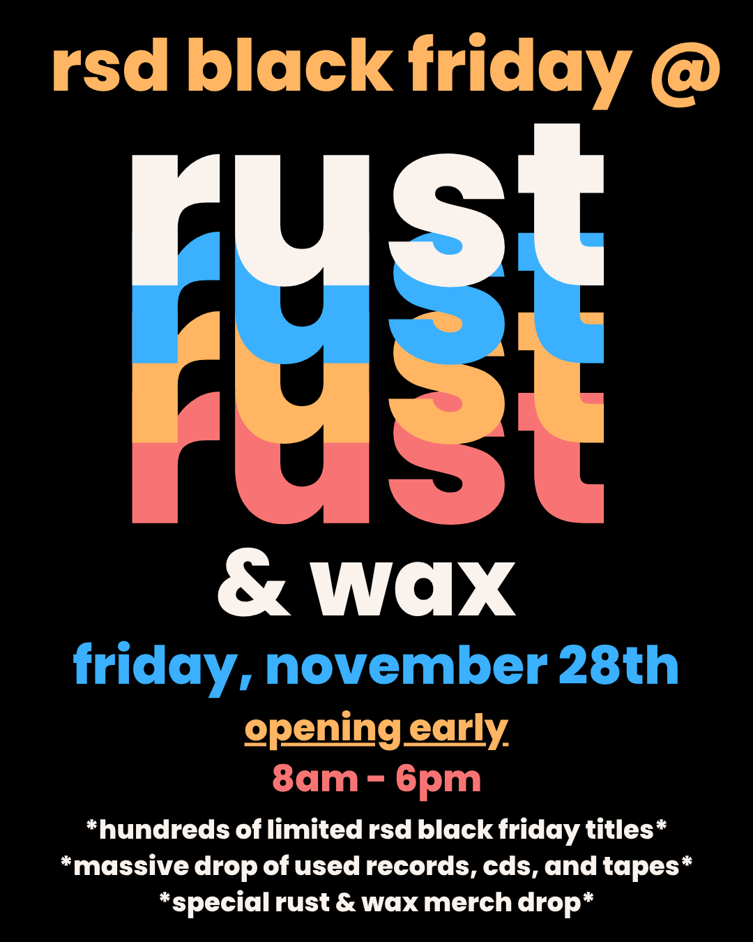 Graphic of poster for RSD Black Friday