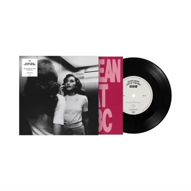 Olivia Dean "BBC Radio 1 Live Lounge" album cover shown with a black 7 inch vinyl record