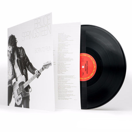 Bruce Springsteen "Born to run" album cover with standard black vinyl. 