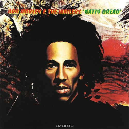 Album cover of 'Natty Dread' by Bob Marley & The Wailers with a stylized portrait and abstract background.