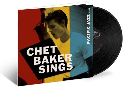 Chet Baker - Chet Baker Sings album cover and black vinyl. 