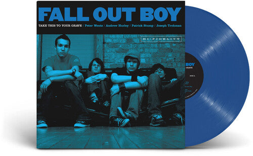 Fall Out Boy - Take This to Your Grave album cover and blue vinyl. 